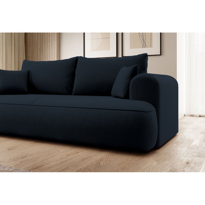 Sofa lova OVO, mėlynas aksomas