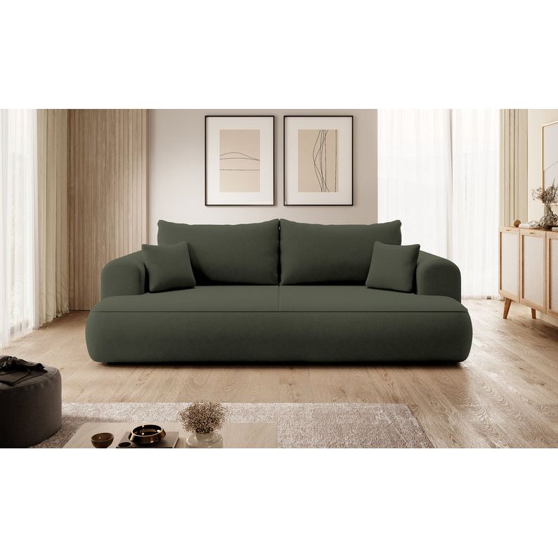Sofa lova OVO, alyvuogių spalvos aksomas