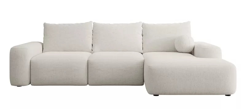 Kampinė sofa CARNOS, kreminės spalvos