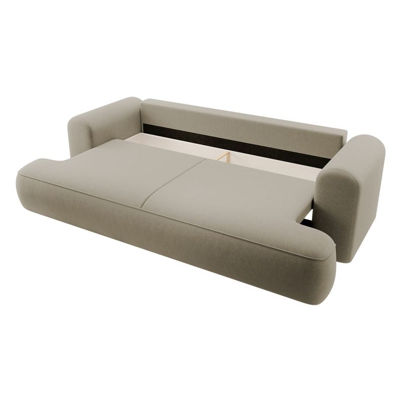 Sofa lova OVO, tamsiai smėlinis aksomas