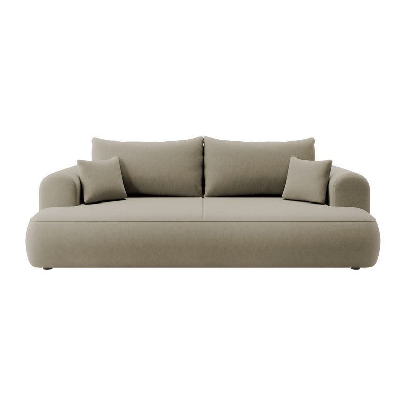 Sofa lova OVO, tamsiai smėlinis aksomas