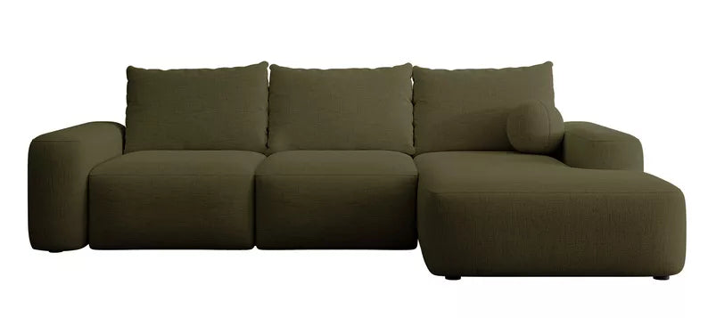Kampinė sofa CARNOS, alyvuogių spalvos