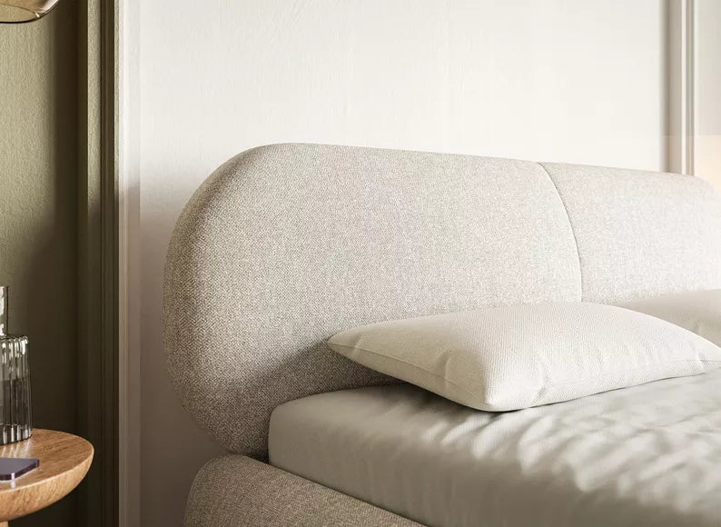 VELORA bed, light beige