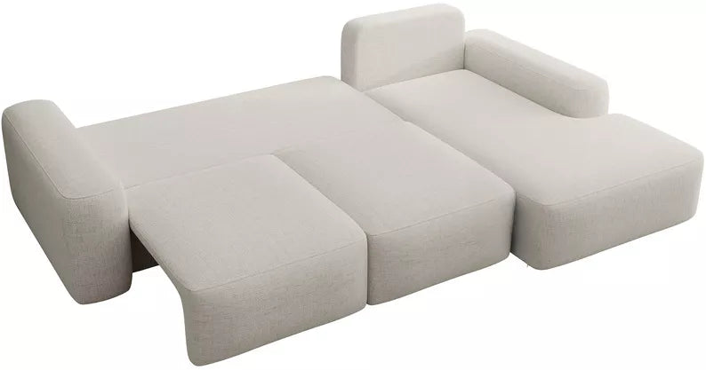 Kampinė sofa CARNOS, kreminės spalvos