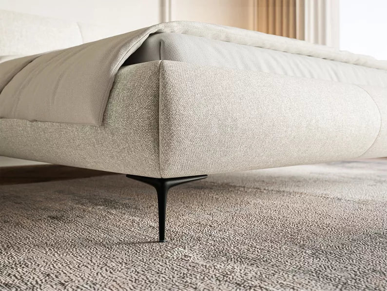 VELORA bed, light beige