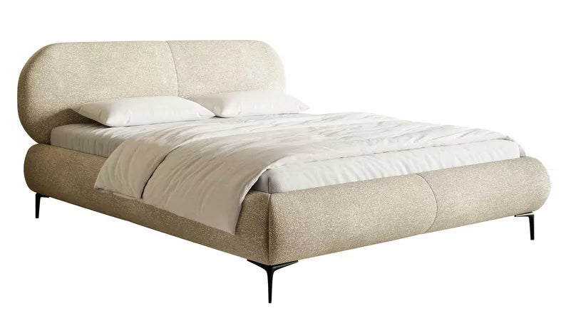 Bedroom bed VELORA, sand/beige