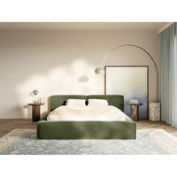 Žema lova AMELVA, alyvuogių veliūras