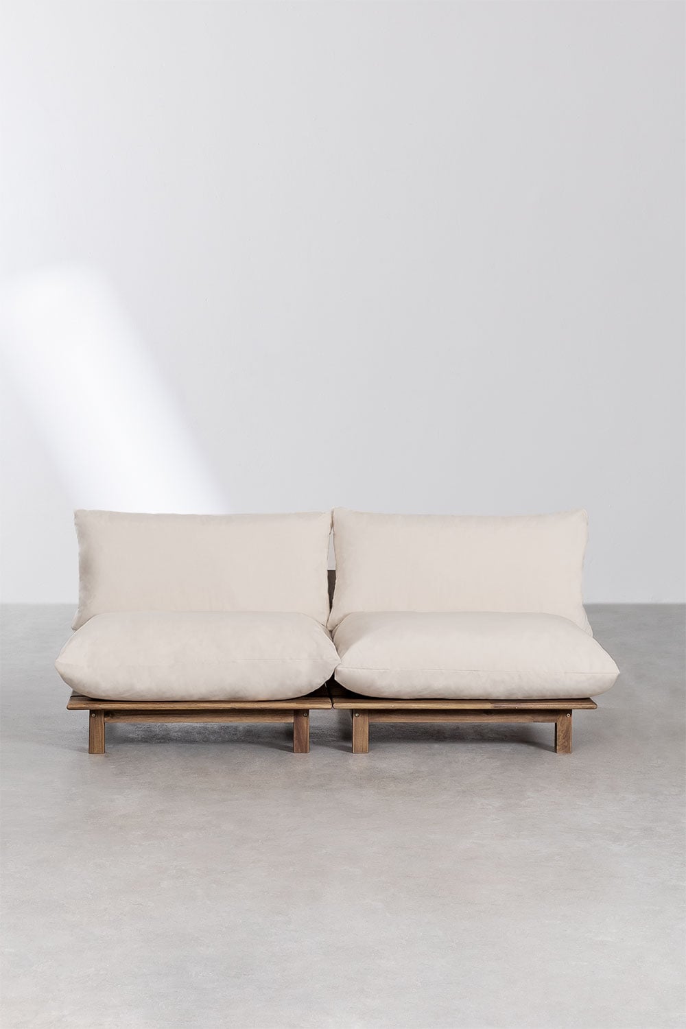 Lauko dvivietė sofa ALBA, kreminė
