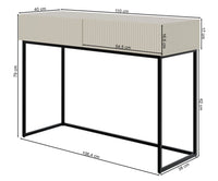 Tualetinis staliukas GREYA, 110 cm, kašmyras