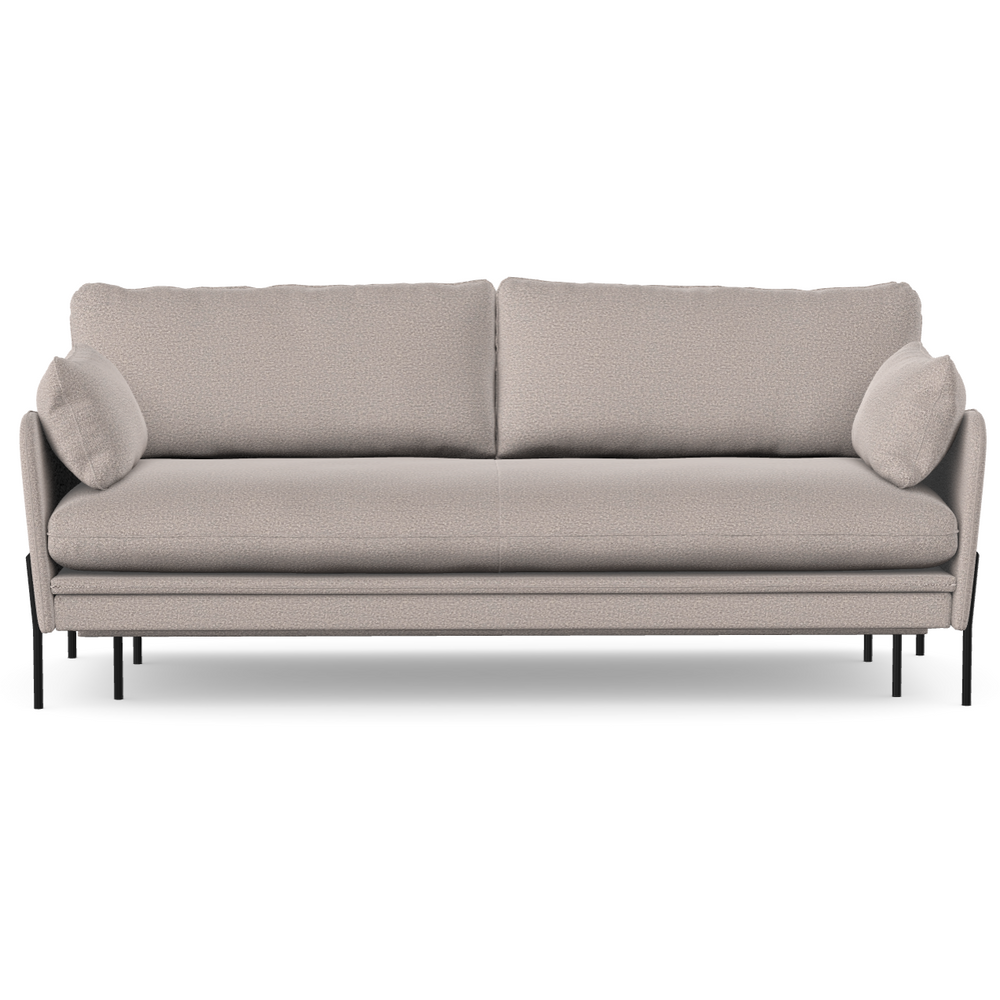 3 vietų sofa lova DONNIE, toffee spalva, boucle