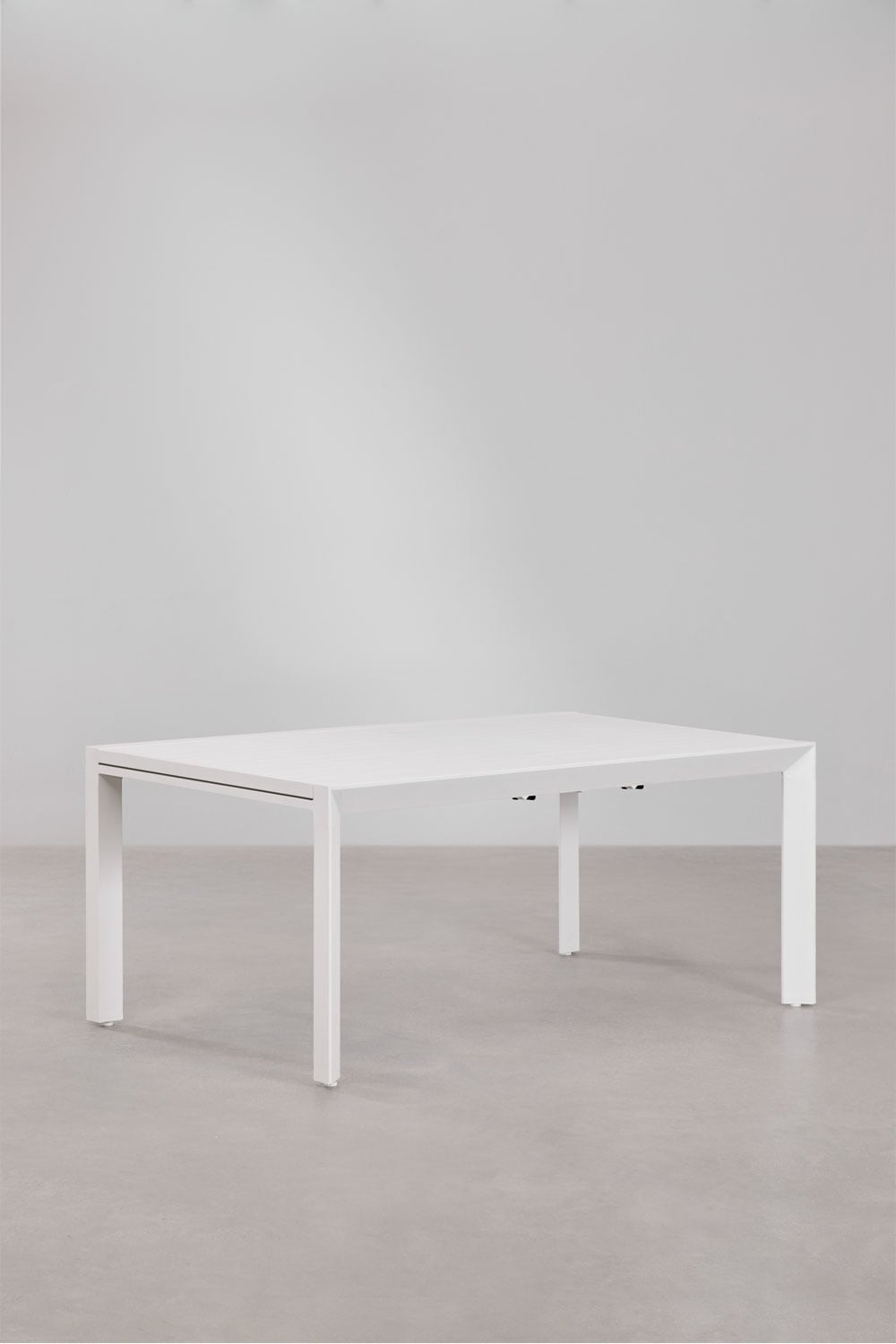 STARMI outdoor table, extendable, white