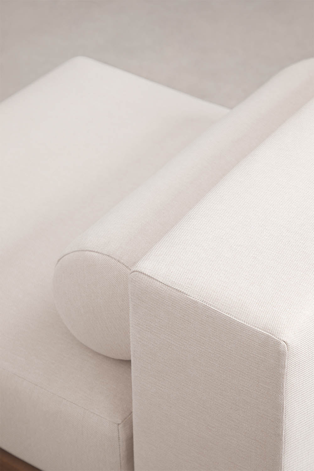 Three-seater modular sofa KORKO, acacia