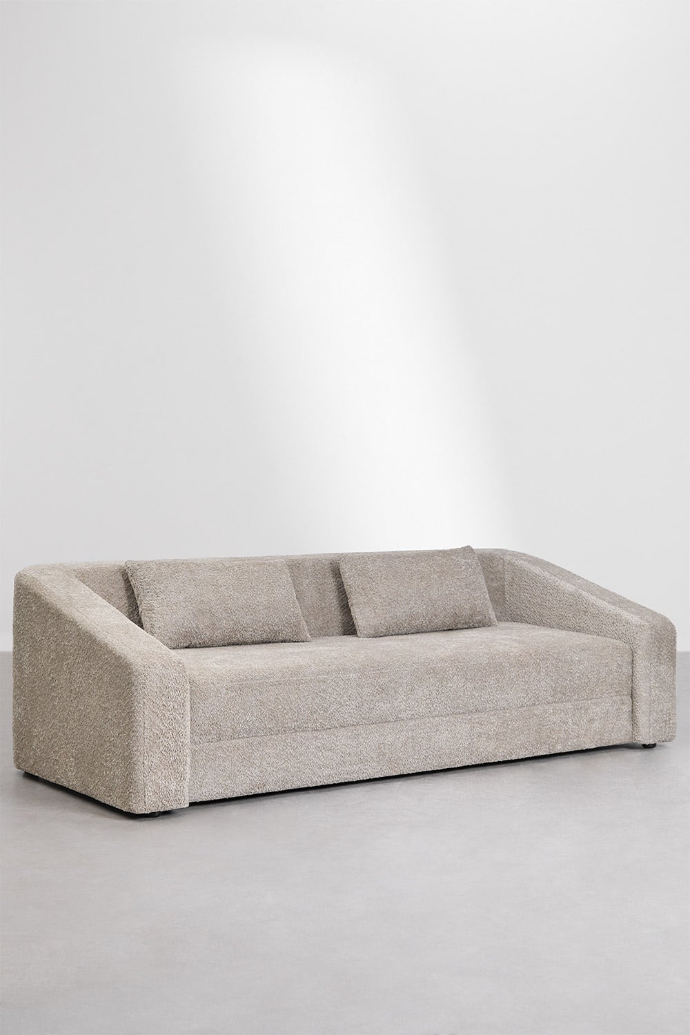 Three-seater sofa DALILA with sleeping function, brown