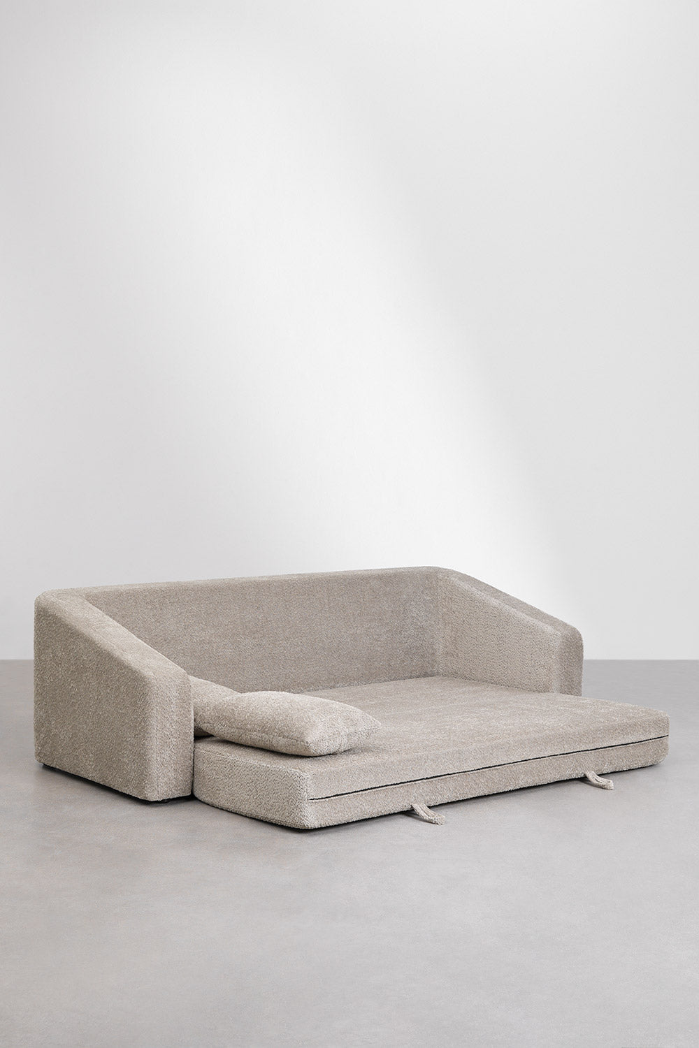 Three-seater sofa DALILA with sleeping function, brown