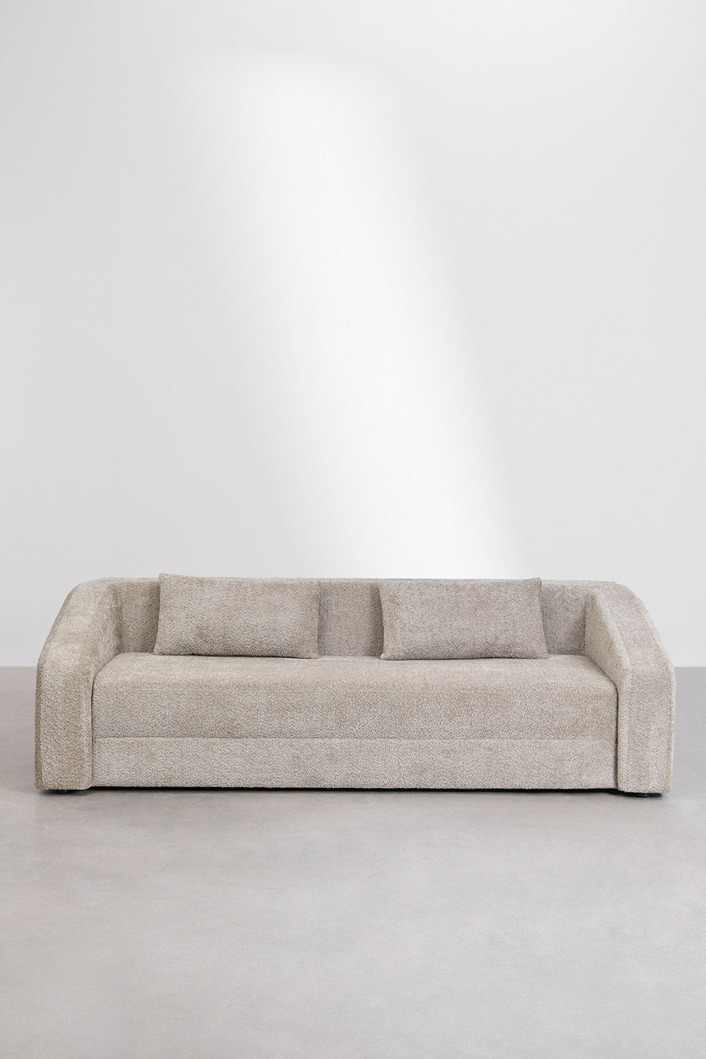 Three-seater sofa DALILA with sleeping function, brown