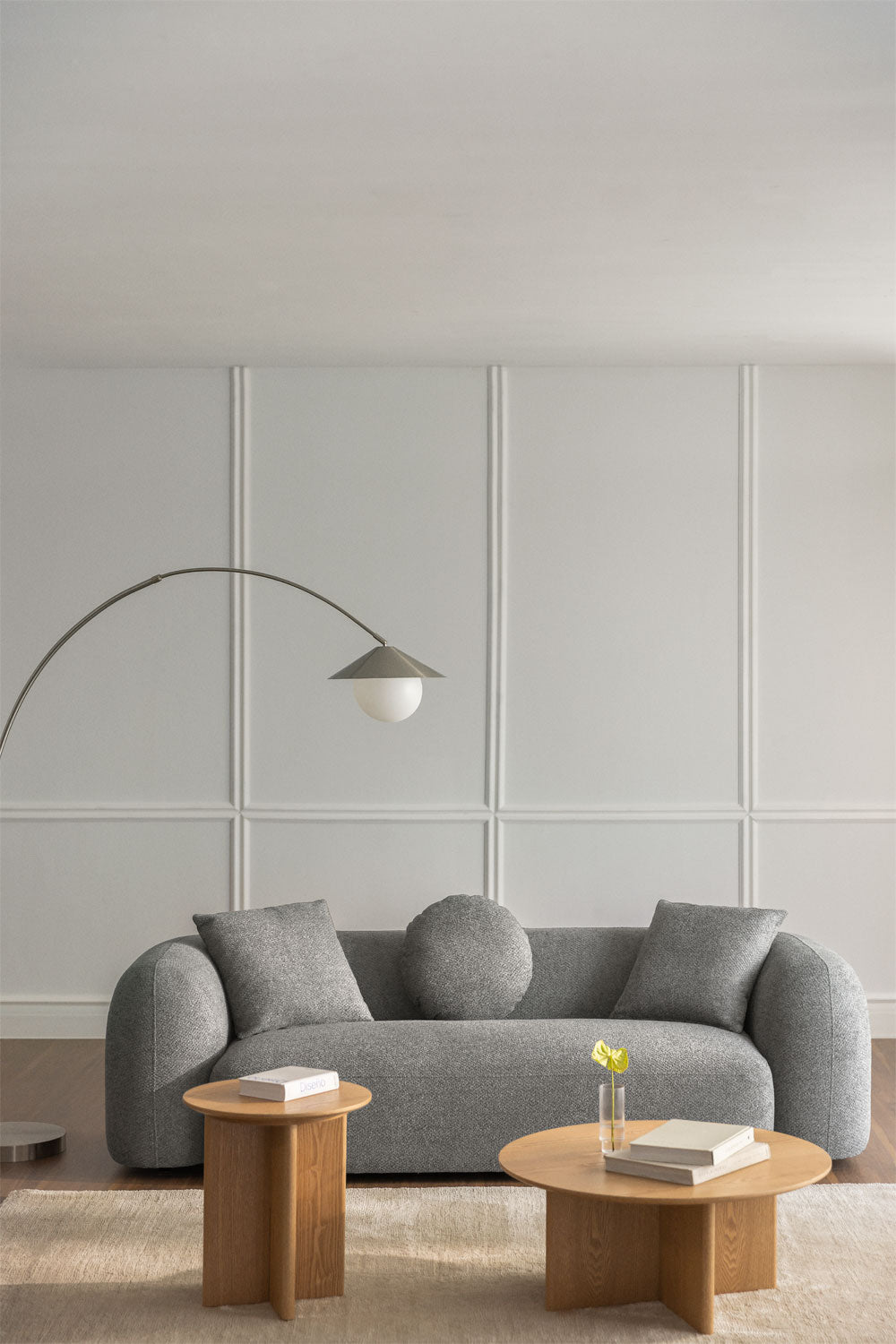 Trivietė sofa LUCIA, pilka
