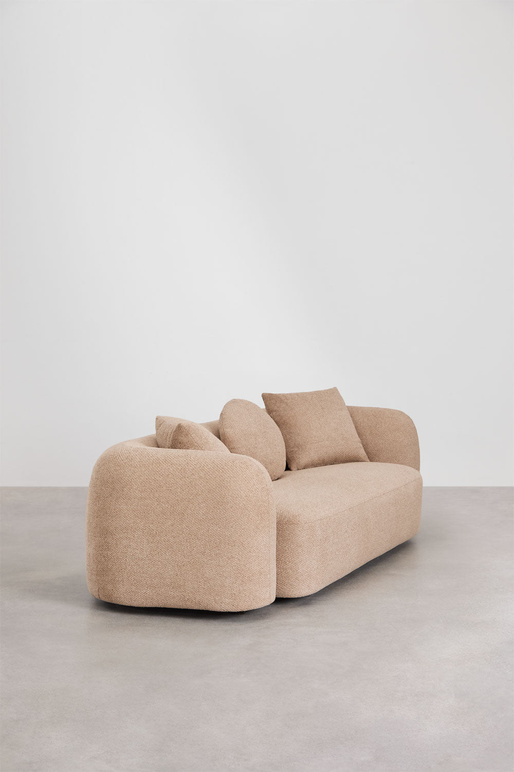 Trivietė sofa LUCIA, ruda