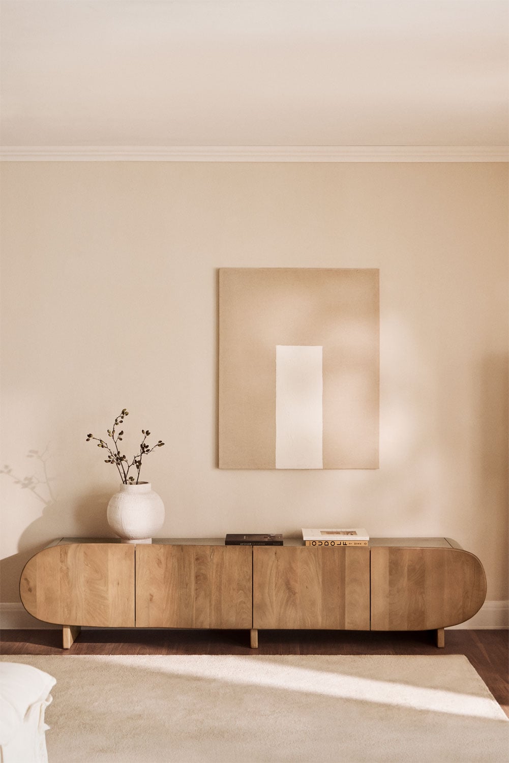 TV spintelė ARGUS, 220 cm, mango mediena