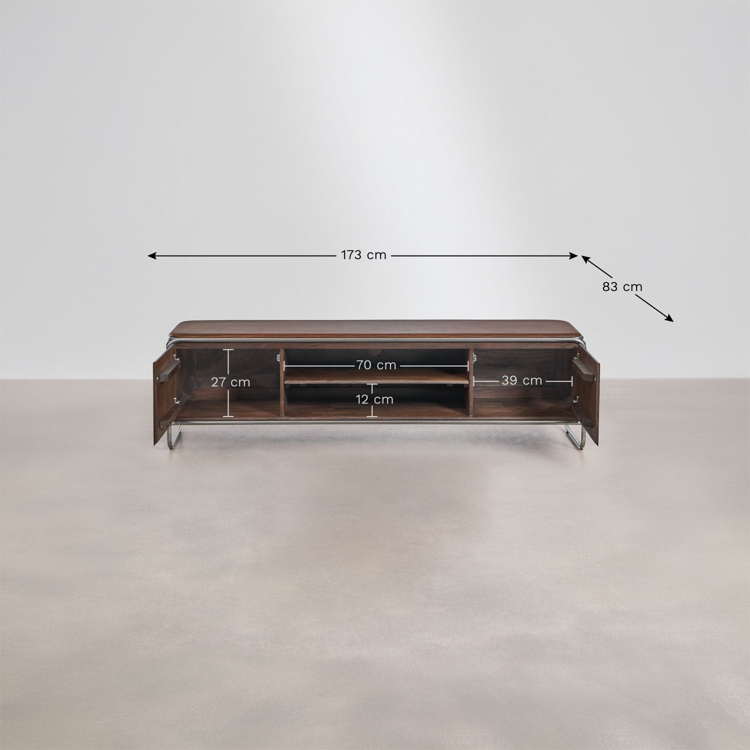 TV spintelė CARLINA, 160 cm