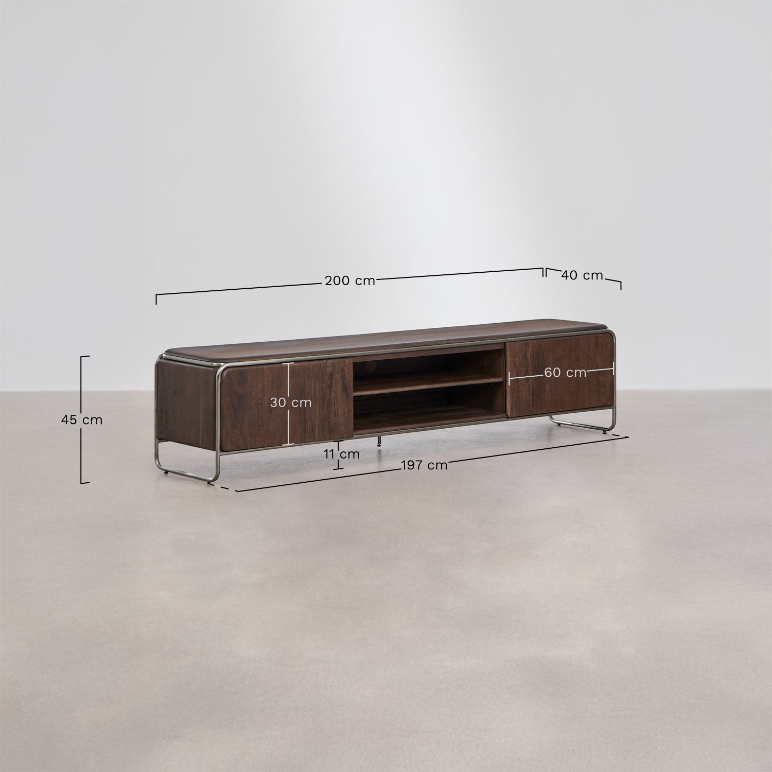 TV spintelė CARLINA, 200 cm