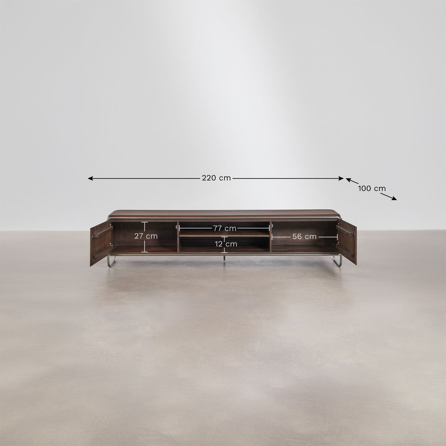 TV spintelė CARLINA, 200 cm