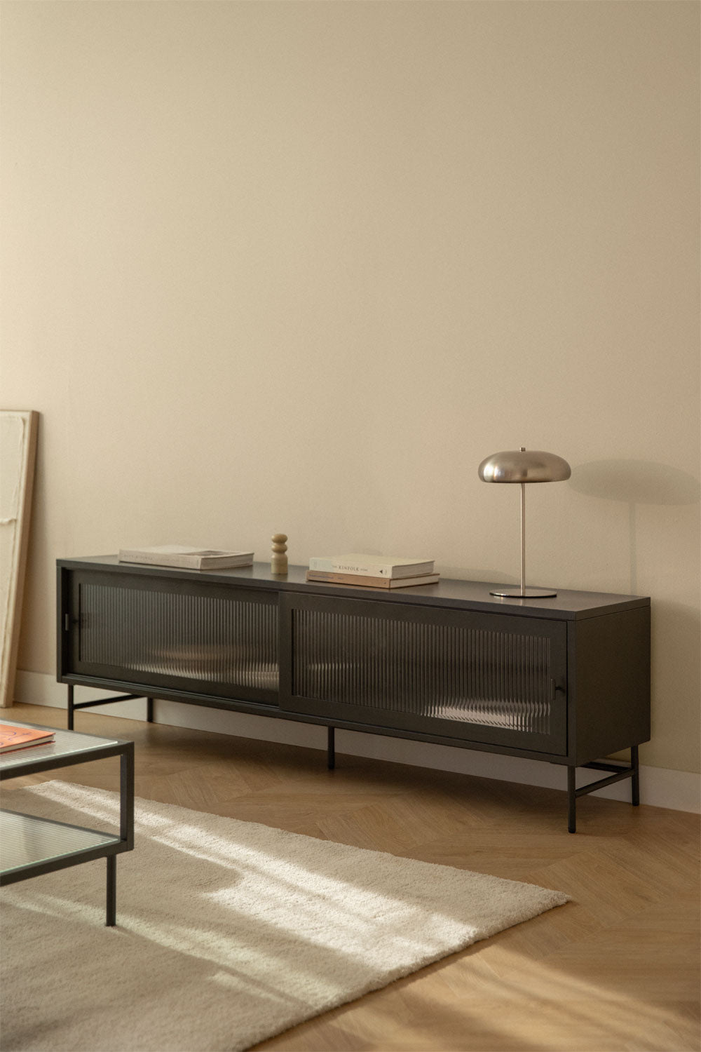 TV cabinet PAOLINE, acacia wood