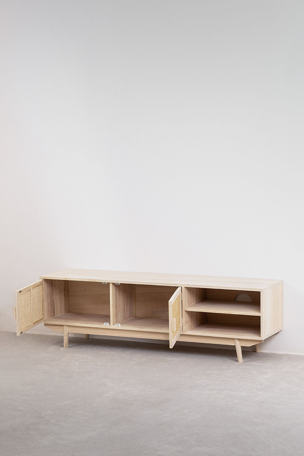 TV cabinet RELDU, paulownia wood