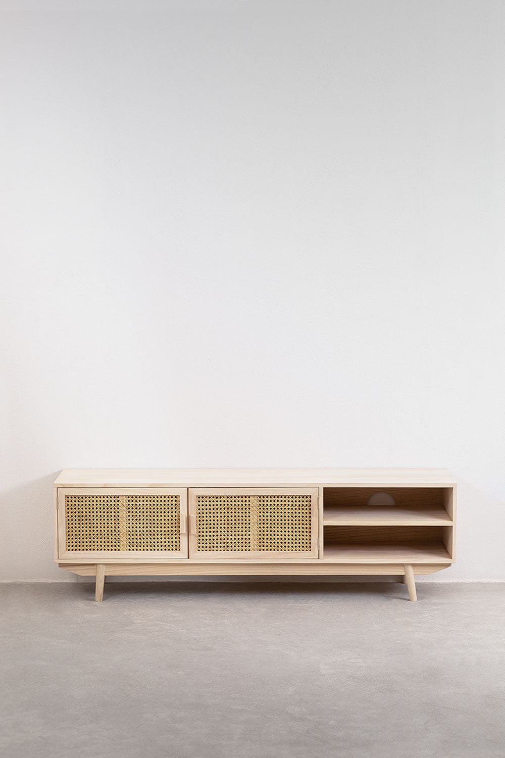 TV cabinet RELDU, paulownia wood