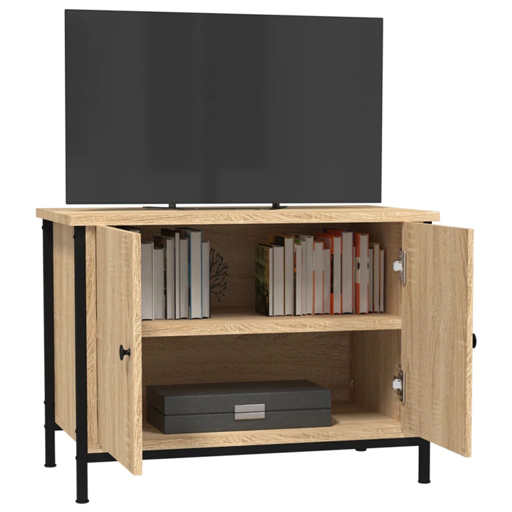 TV spintelė su durelėmis, ąžuolo, 60x35x45cm, mediena - Namų Idėja