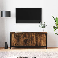 TV spintelė su durelėmis, dūminio ąžuolo, 102x35x45cm, mediena - Namų Idėja