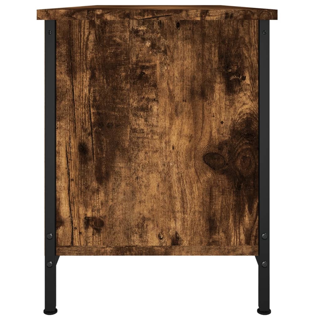 TV spintelė su durelėmis, dūminio ąžuolo, 102x35x45cm, mediena - Namų Idėja