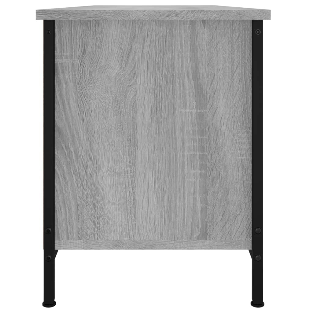 TV spintelė su durelėmis, pilka ąžuolo, 102x35x45cm, mediena - Namų Idėja
