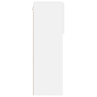 TV spintelė su LED lemputėmis, baltos spalvos, 40,5x30x90cm - Namų Idėja
