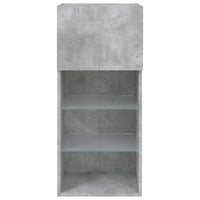 TV spintelė su LED lemputėmis, betono pilka, 40,5x30x90cm - Namų Idėja