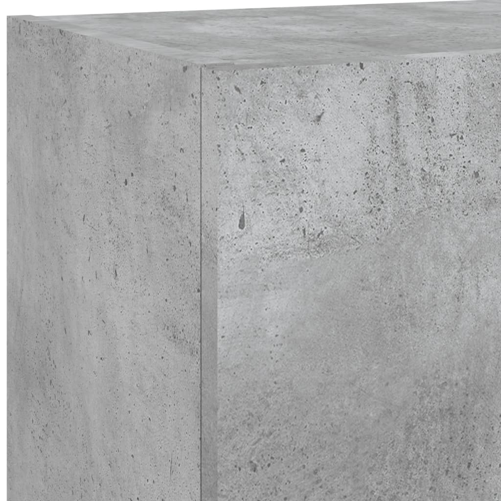 TV spintelė su LED lemputėmis, betono pilka, 40,5x30x90cm - Namų Idėja