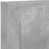 TV spintelė su LED lemputėmis, betono pilka, 40,5x30x90cm - Namų Idėja