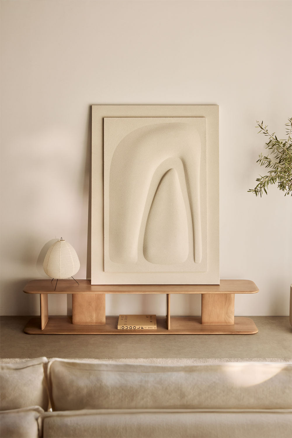 TV cabinet ZENEERO 180 cm, mango wood