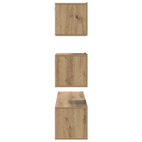 TV spintelių komplektas 4 pcs artisano ąžuolo 80 x 30 x 30 cm - Namų Idėja