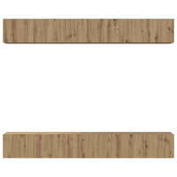 TV spintelių komplektas 6 pcs artisano ąžuolo 60 x 30 x 35 cm - Namų Idėja