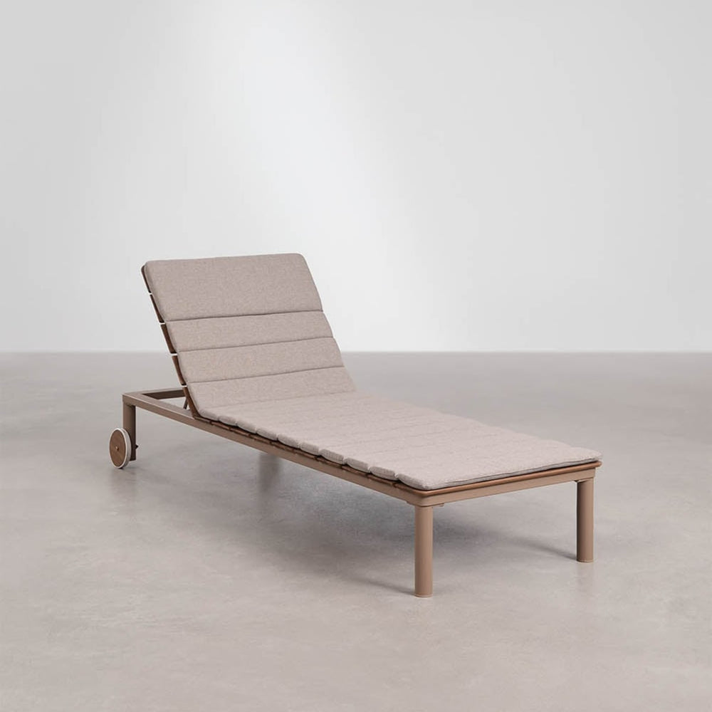 SIRKA outdoor lounger, adjustable, mocha brown