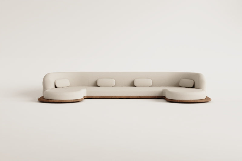 Sofa NEXO, 4 dalių su šezlongu