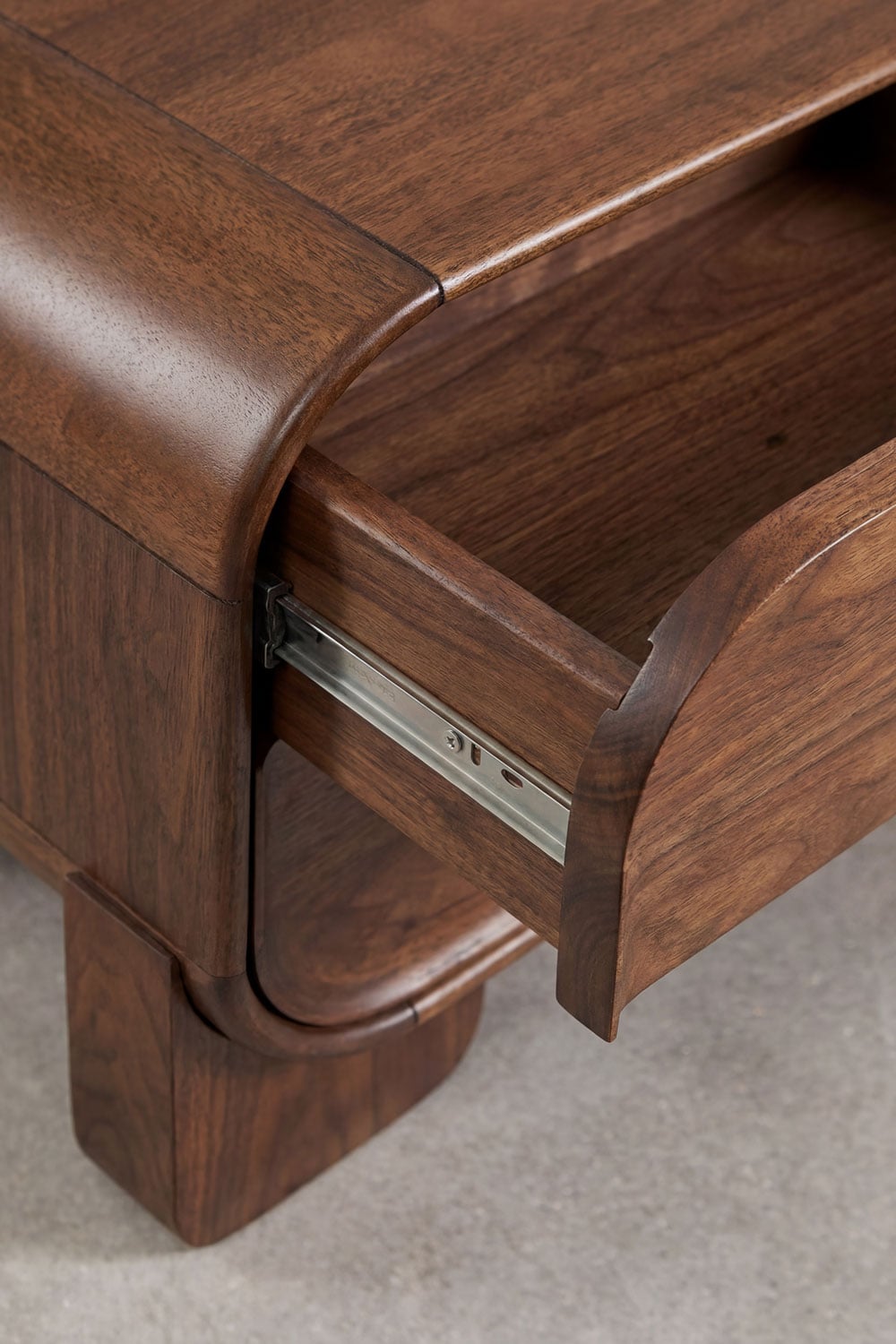 Naktsskapītis CAMILLE, 55x40 cm, zaļš marmors