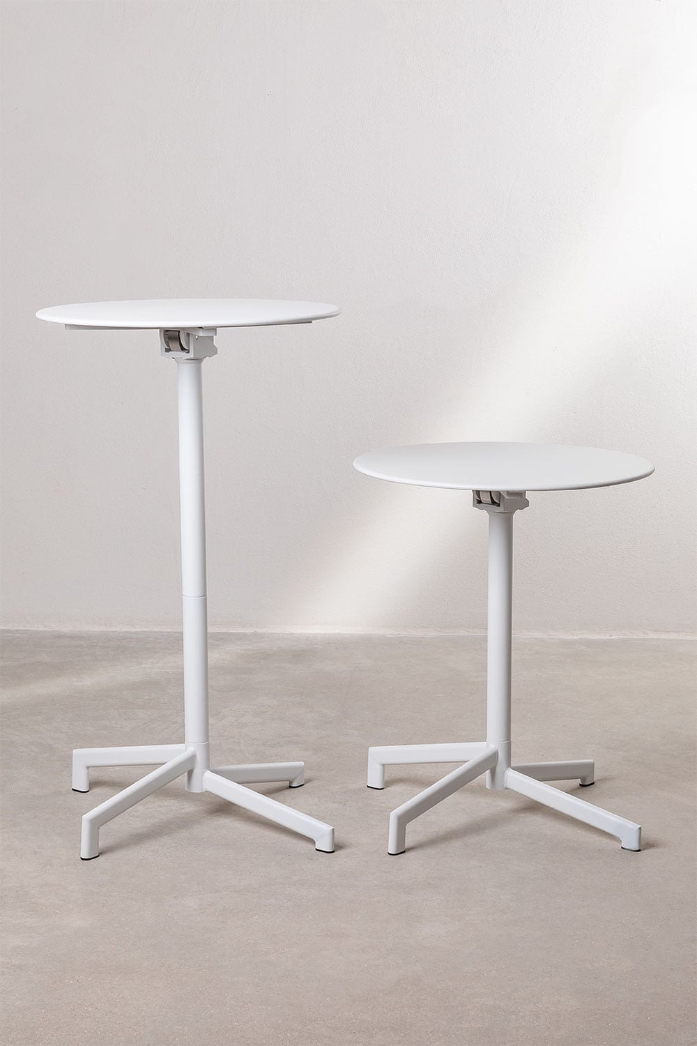 Round bar table ALTO, white