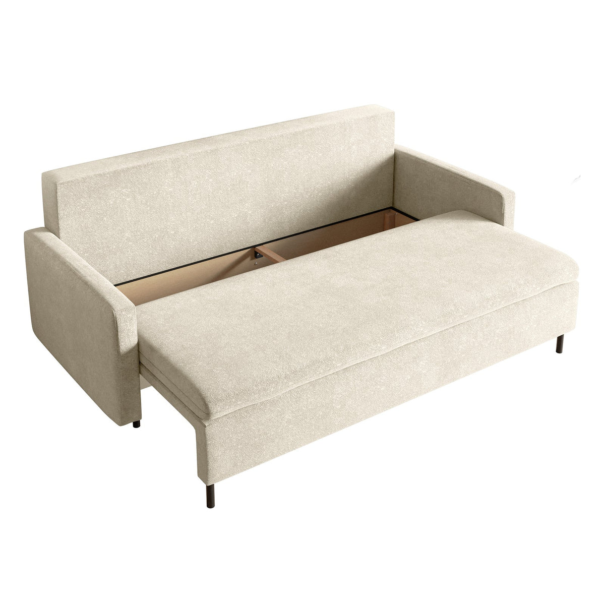 Sofa-lova EDENA, kreminė – atlošo vaizdas