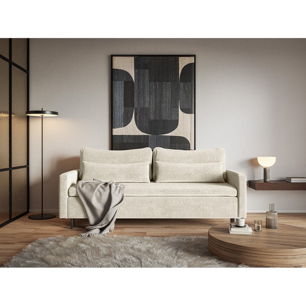 Sofa-lova EDENA, kreminė detalus vaizdas