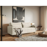 Sofa-lova EDENA, kreminė – paviršiaus vaizdas