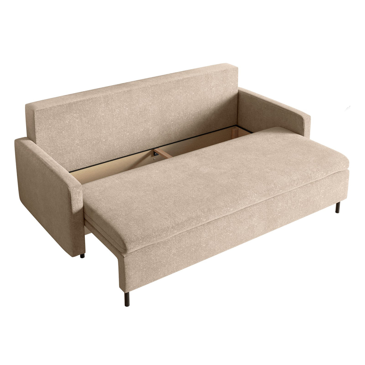 Sofa-lova EDENA, smėlinė arčiau