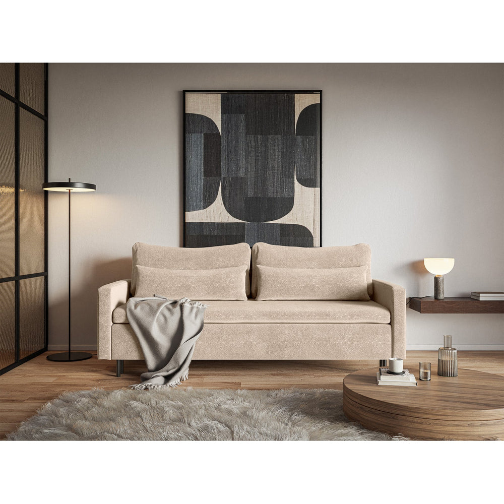 Sofa-lova EDENA, smėlinė biuro erdvėje