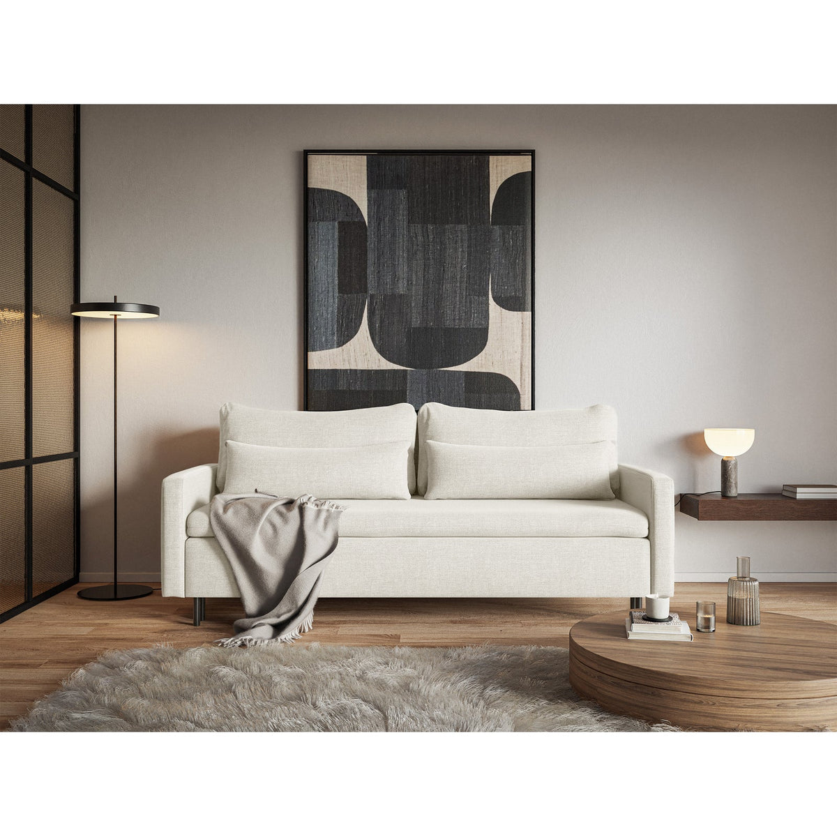 Sofa-lova EDENA namų aplinkoje