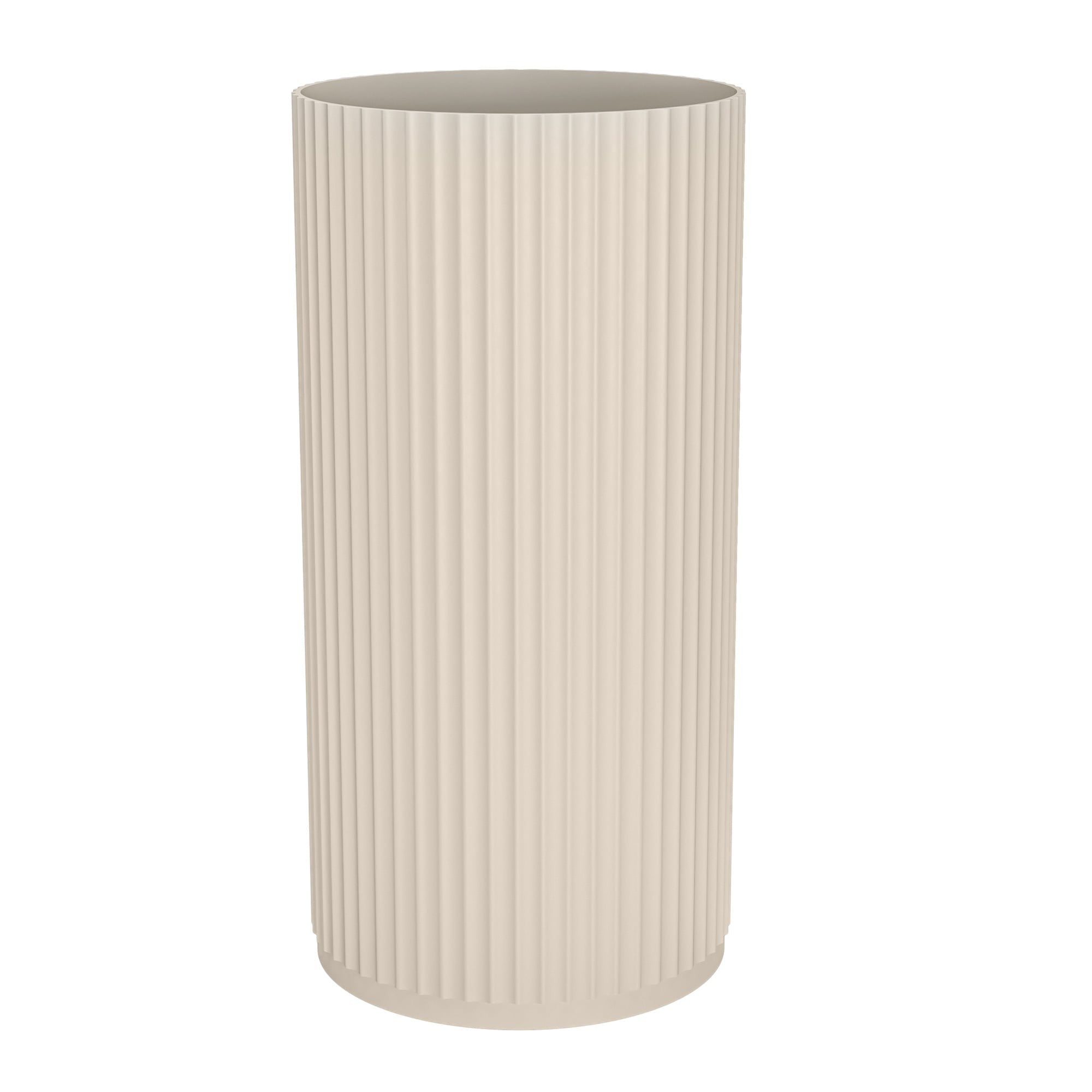 Free-standing washbasin COLINE, ribbed, grey-beige, 45x90 cm